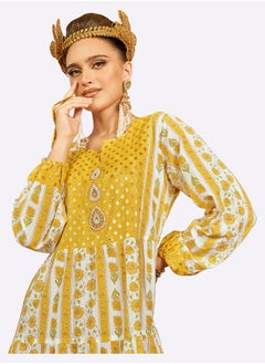 SARA Sara Floral Awning Print Jalabiya  - Image 3