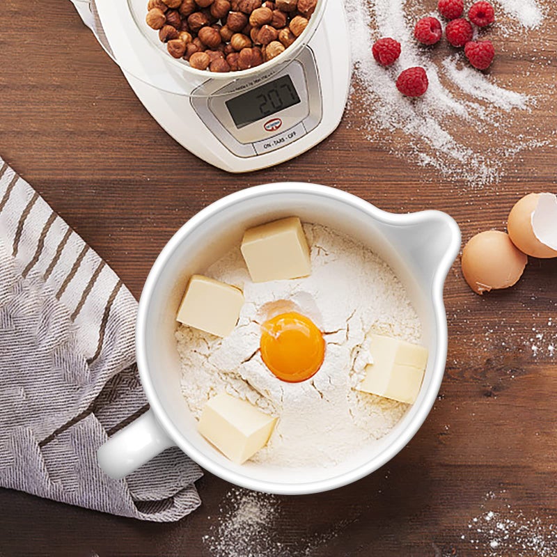 GVODE Ceramic Mixer Attachment Fit 4.5-5Q Tilt-Head Models, 5Qt Ceramic Bowl for KitchenAid Mixers, Vintage Pineapple Design | Microwave & Dishwasher Safe Baking - Image 5