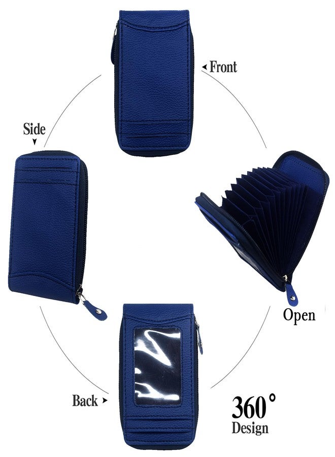 GREEN DRAGONFLY PU Leaher Clutches/Women's Wallets/Card Holder for Women,Credit Card Holder Wallet for Women & Girl's(NMB/202306733-Blue) - Image 4