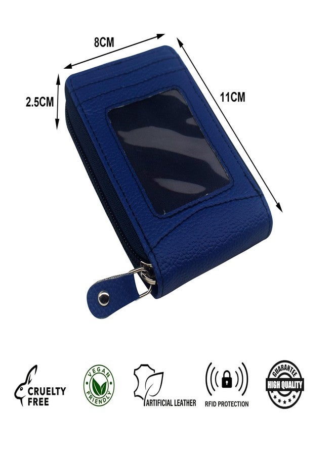 GREEN DRAGONFLY PU Leaher Clutches/Women's Wallets/Card Holder for Women,Credit Card Holder Wallet for Women & Girl's(NMB/202306733-Blue) - Image 5
