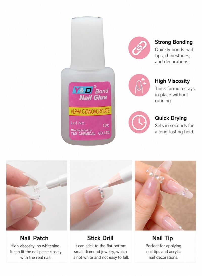 YD Nail Glue  White - Image 1