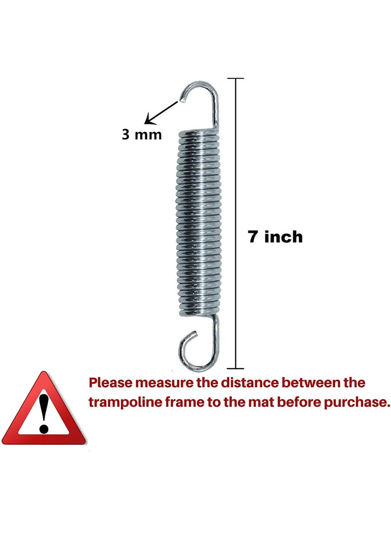 DOLPHY Dolphy 7 Trampoline Springs Heavy Duty Stainless Steel Replacement Springs for 10ft12ft14ft16ft Set of 10 Silver  - Image 3