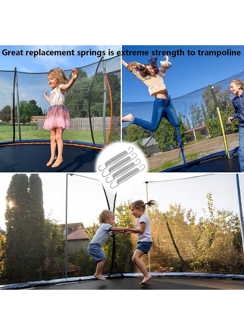 DOLPHY Dolphy 7 Trampoline Springs Heavy Duty Stainless Steel Replacement Springs for 10ft12ft14ft16ft Set of 10 Silver  - Image 4