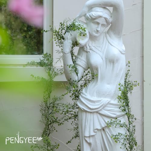 PENGYEE 6 Pack 557ft Artificial Greenery Garland for Table Faux Leaf Garland for Room Decor Green Garlands for Decoration Fake Vines Hanging Plants for Home Bedroom Garden Wall Wedding Decor040 - Image 3
