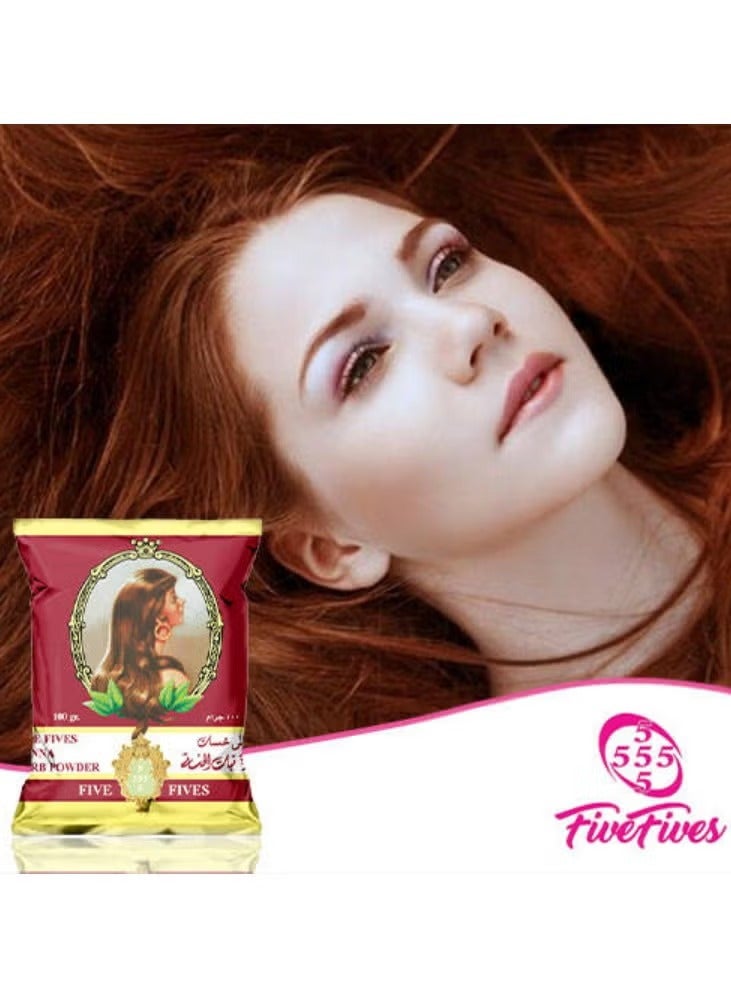 Five Fives Natural Henna Herb Powder Brown - 200 Gm - Image 4