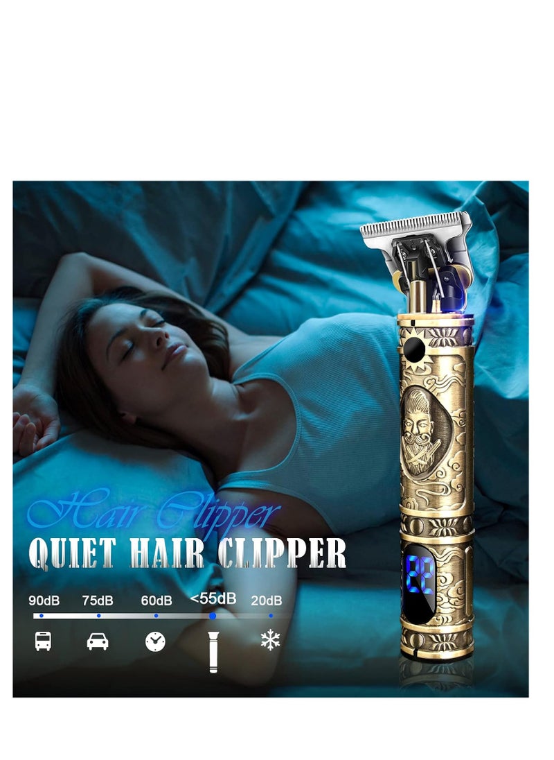 Solati - Hair Clippers for Men, Professional Hair Trimmer Zero Gapped T-Blade Trimmer Cordless Rechargeable Edgers Clippers Electric Beard Trimmer Shaver Hair Cutting Kit with LCD Display Gifts for Men - Image 1