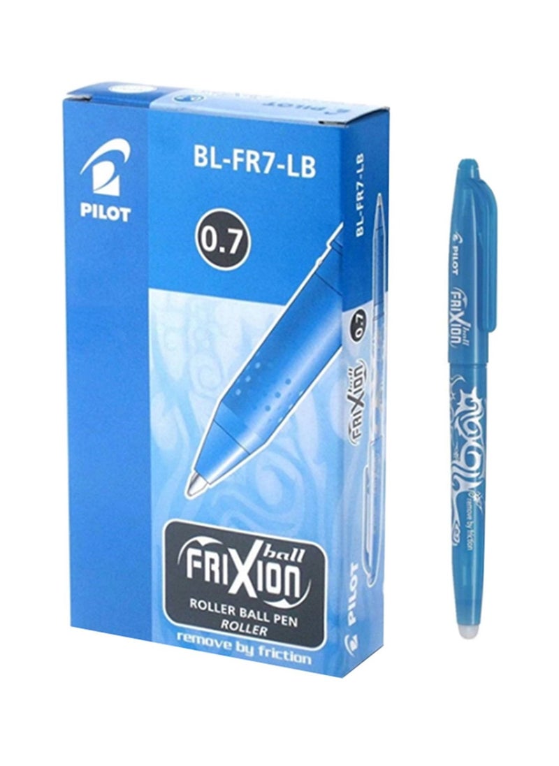 PILOT 12-Piece Frixion Erasable Ball Pen 0.7mm Tip Light Blue Ink  - Image 1