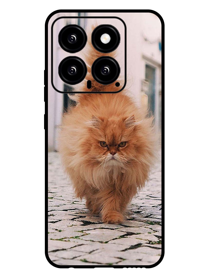 Theodor Protective Case Anti Scratch Shock Proof Bumper Cover For Xiaomi 14 Wild Cat - Image 1