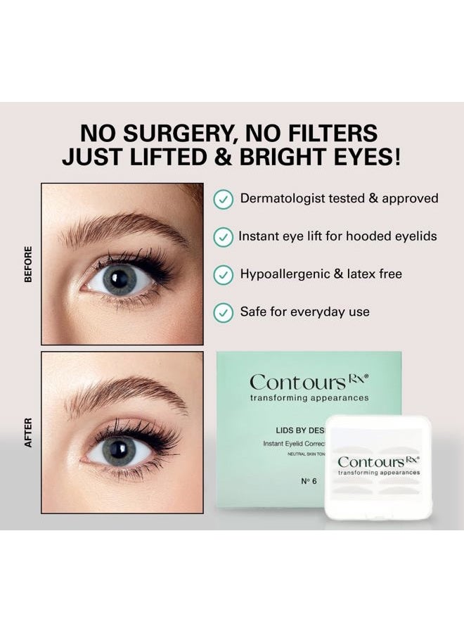 Contours RX LIDS BY DESIGN (7mm) Eyelid Correcting Strips Heavy Hooded, Droopy Lids for Dramatic Lift, 80 count - Image 4