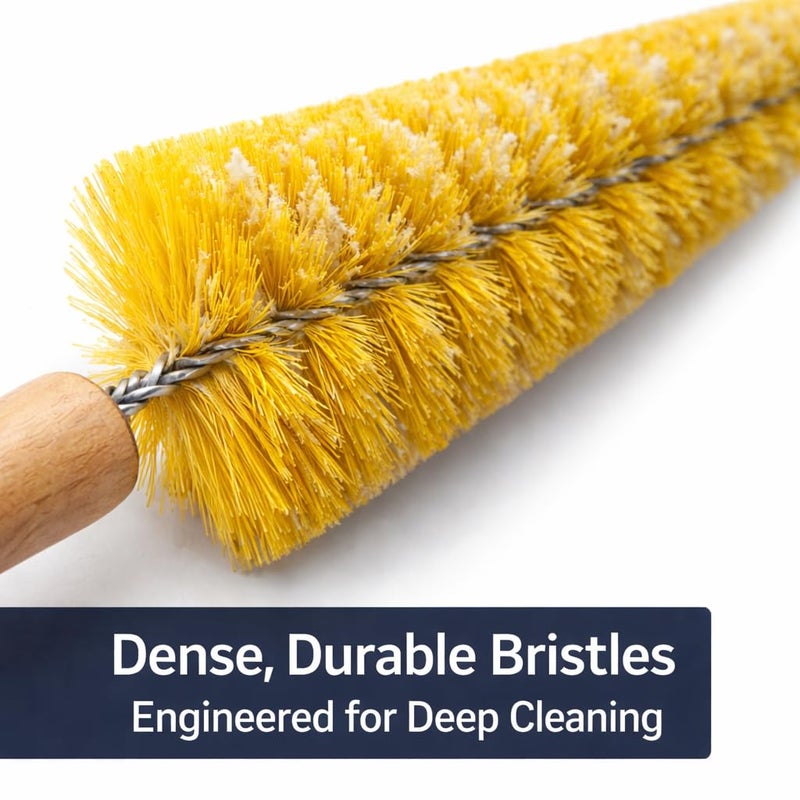 HI-TECH Wheel Spoke Brush for Rims & Wheels - Cone Shape for Cleaning Crevices & Hard-to-Reach Areas, Chemical Resistant, Safe on All Finishes - 1 Pack - Image 5