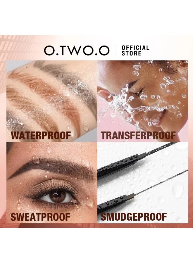 O.TWO.O O TWO O 3 IN 1 Eyebrow Pen with Eyebrow Scraper Brush Eyebrow Pencil 12g Waterproof Long Lasting Natural Look Makeup Tool - Image 2
