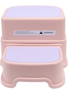 LIMOS 2 Step Stool for Kids Toilet Potty Training Non-Slip Toddler Step Stool with Handle for Bathroom Sink  - Image 3