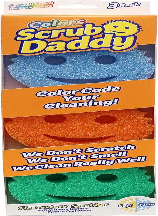 Scrub Daddy Colors, Flexible 3pk - Image 1
