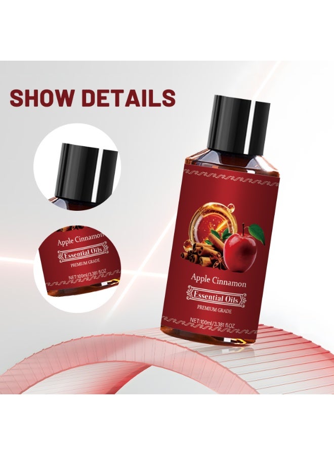 إسينشال أويلز Natural Plant Extract Formula | Deeply Nourishes and Repairs | Improves Dryness and Frizz | Creates Full, Smooth Hair Apple Cinnamon Hair Oil (100ml) - Image 3