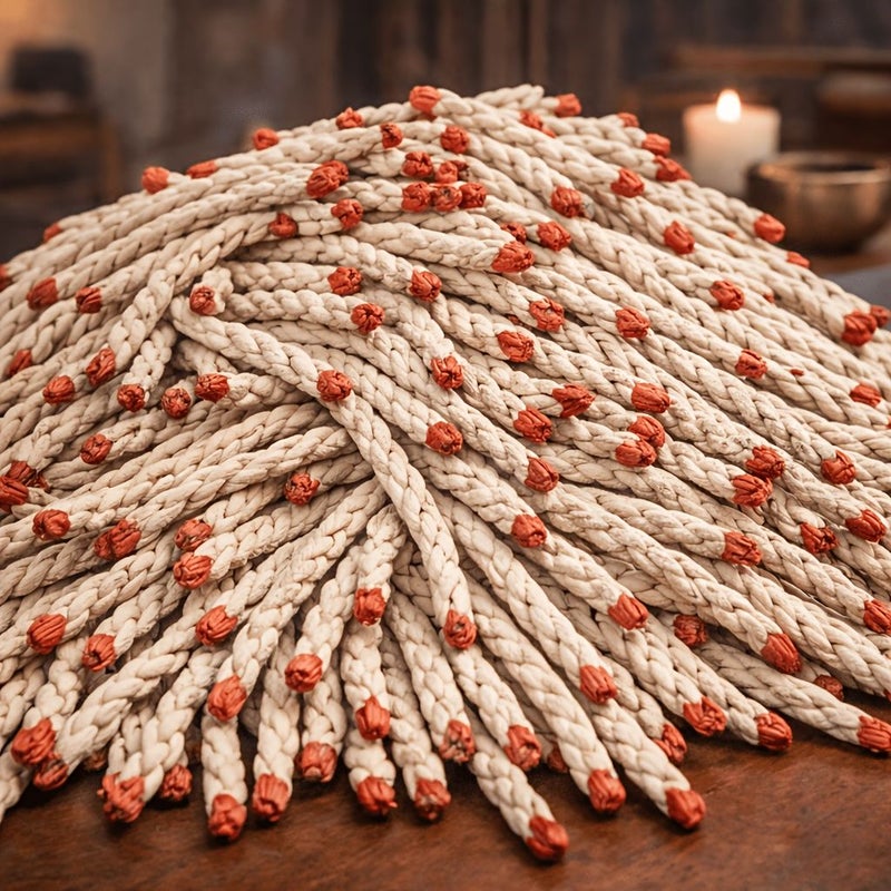 Premium 38pcs Canned Sacred Wood White Musk Handmade Rope Incense Traditional Handwoven Slow Burning Lasting Fragrance For Yoga Meditation Home Ambiance Bedroom Aroma - Image 4
