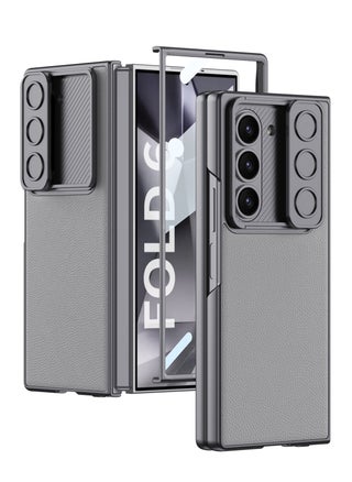 شيلد ايجيبت لهاتف سامسونج جالاكسى فولد 6 (Samsung Galaxy Z Fold 6) جراب حماية من جلد وغطاء للكاميرا مع واقي شاشة أمامي  - (رمادى) - pzsku/Z0A8B3D0DDA4CD051418CZ/45/_/1729182670/75b10b53-fcf0-45d8-92b1-d527b3d6408f