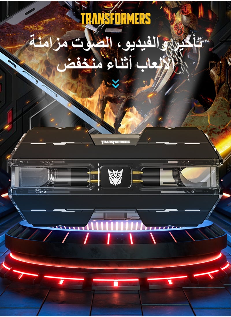 TRANSFORMERS - Transformers TF-T01 Wireless Headphones Bluetooth  Earbuds Headsets Optimus Prime Blue  High Quality And Intelligent Noise Reduction，HD Calls, HIFI Stereo, 1.5h Charging Time FD52850259 - Image 1