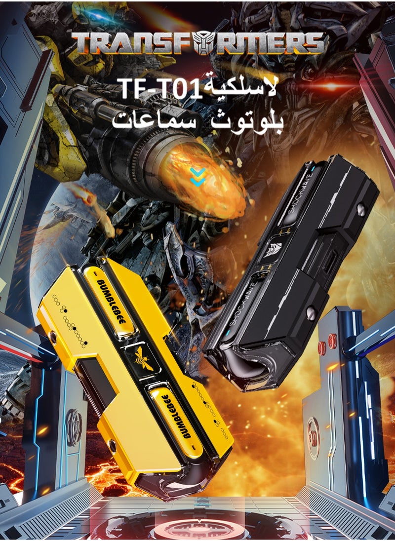 TRANSFORMERS - Transformers TF-T01 Wireless Headphones Bluetooth  Earbuds Headsets Optimus Prime Blue  High Quality And Intelligent Noise Reduction，HD Calls, HIFI Stereo, 1.5h Charging Time FD52850259 - Image 1
