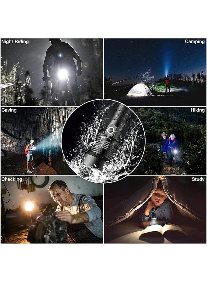 Drumstone [𝟏𝟓 𝐘𝐄𝐀𝐑𝐒 𝐖𝐀𝐑𝐑𝐀𝐍𝐓𝐘] Scuba Diving Flashlight, High Power Long Distance Rechargeable Flashlight Support Zoom in/Focus, for Camping Hiking - Image 3