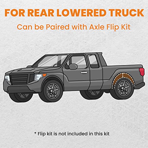 Tuningsworld New Frame C Notch Kit for Chevrolet Silverado GMC Sierra 1500 Pickup 1999-2007 Rear Axle Lowering - Image 3