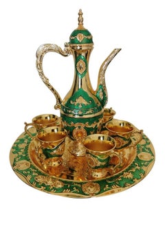 Vintage Turkish Coffee Pot Set, Gold Metal Teapot with 6pcs Turkish Coffee Cups and Tea Tray for Home Art Crafts Wedding Gift - pzsku/Z0A8B73CD9B91B901B0E5Z/45/_/1686415897/187ae4e7-a7c8-4454-9591-42a5916e172e