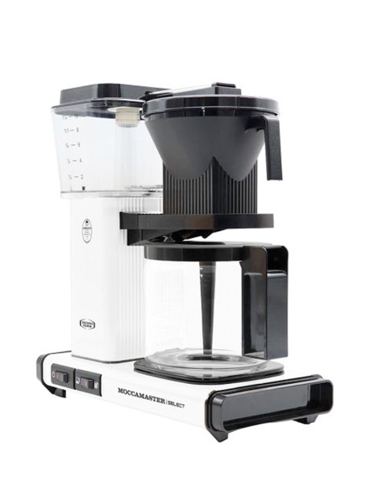 موكا ماستر KBG Coffee Brewer: ماكينة تحضير القهوة المفلترة مع دورق زجاجي – 1.25 لتر – أبيض  - Image 2