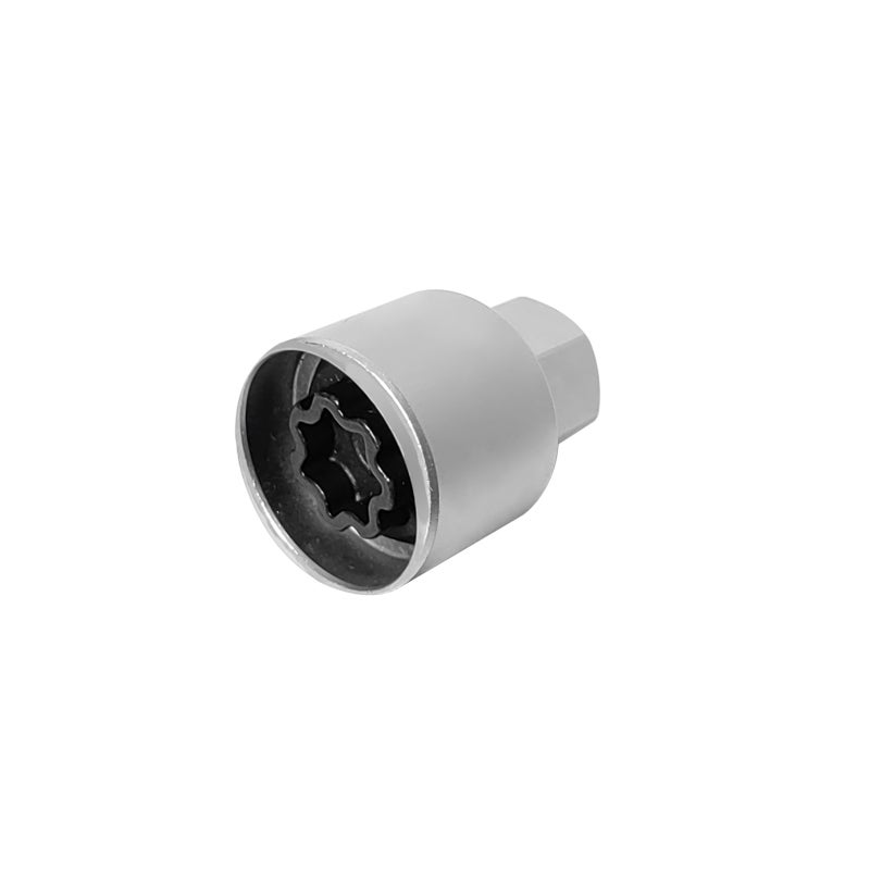 Anti-theft Screw Socket Wrench: Silver Unique Security Key - Wheel Theft Protection Screw Socket Wrench for Car Wheel Lock Nut Matching - Image 5