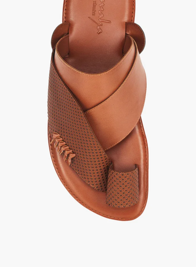 Al Waha Men's Arabic Sandals with Toe Loop - Ramadan Collection