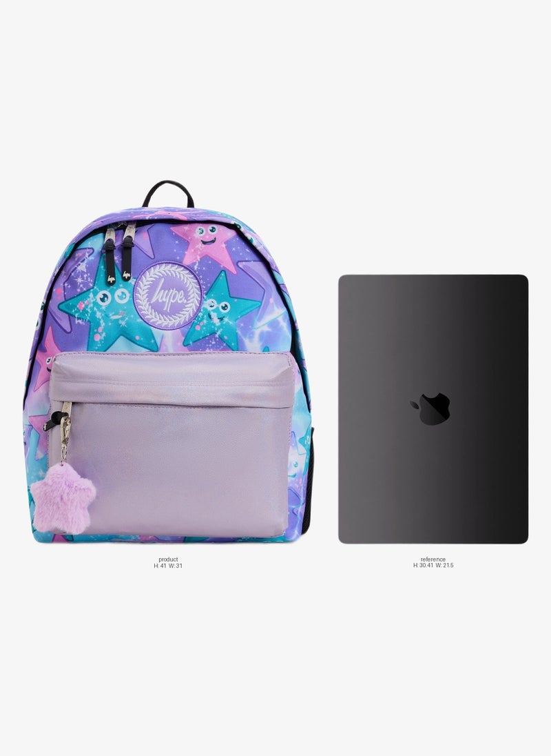 Hype Backpack Iconic Purple & Green Starfish - Image 2