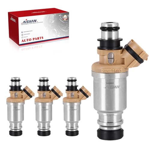 AISHAN 4PCS Fuel Injectors 2 Holes Compatible with Toyota Corolla 19931997 for Geo Prizm L4 16L 1993 1994 1995 1996 1997 Replace 2325016150 2320916150 94853703 - Image 1
