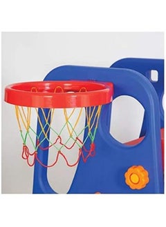 Megastar RBW TOYS 3 In 1 Slide Playset With Swing and Basket Ball Game  - Image 4