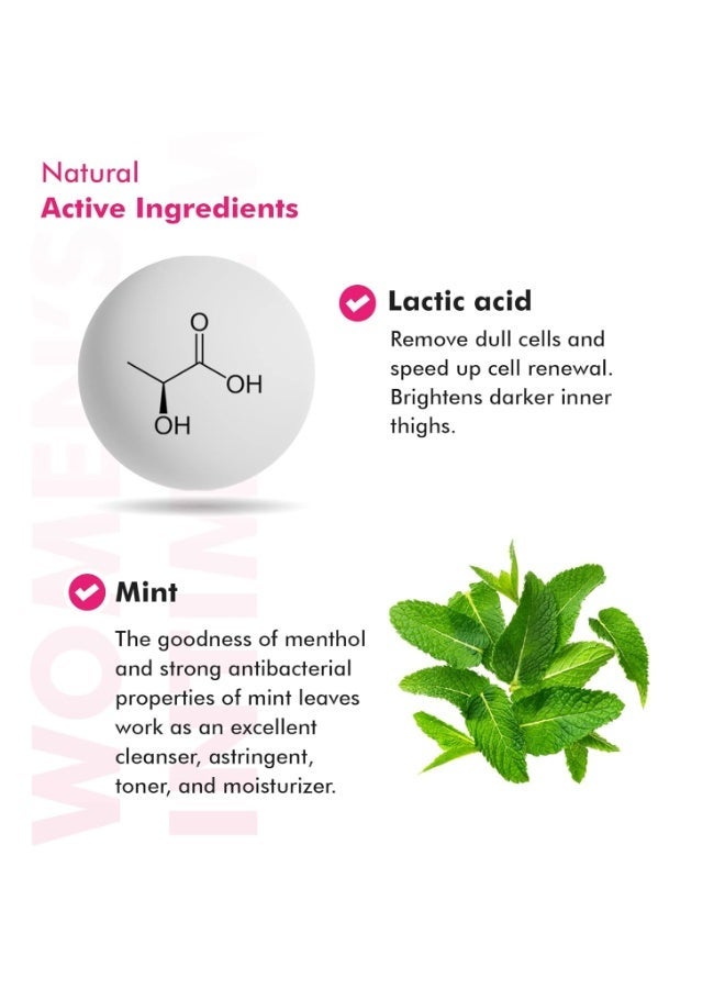 رو إسينشالز غسول Raw Essentials للمناطق الحساسة للنساء - 150 مل | لنظافة حميمة لطيفة | يزيل الروائح | يفتح لون الفخذين الداخليين | يوازن مستوى الحموضة (pH) | خالٍ من SLS والبارابين | بمكونات فعالة طبيعية - Image 2