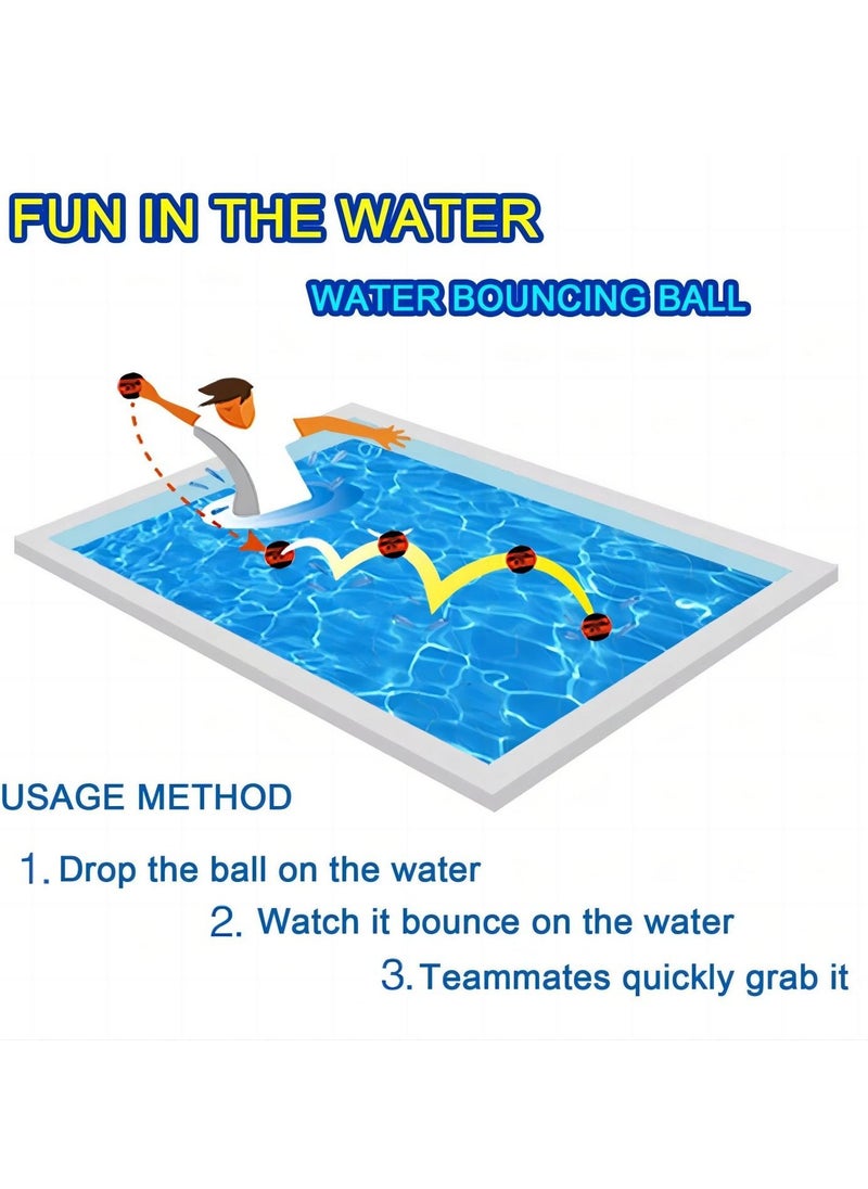 SYOSI - 3pcs Water Jumping Ball Surf Ball Bouncing Ball Gel Ball Beach Ball for Skipping and Bouncing Pool Beach Party Favor - Image 1