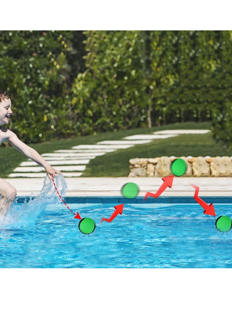 SYOSI - 3pcs Water Jumping Ball Surf Ball Bouncing Ball Gel Ball Beach Ball for Skipping and Bouncing Pool Beach Party Favor - Image 1