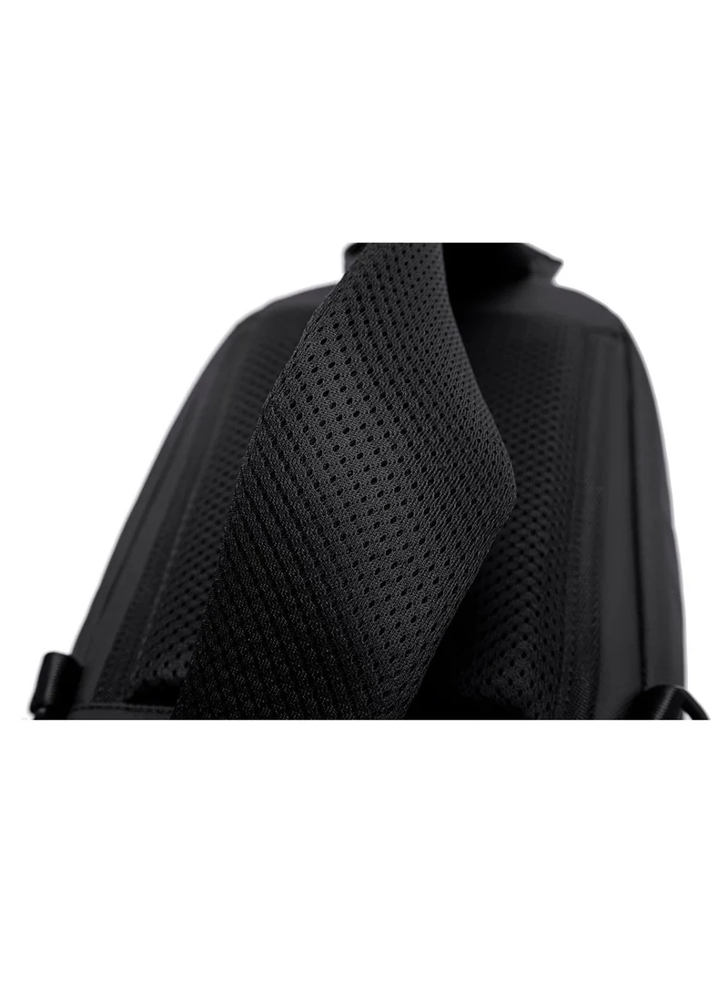 Arctic Hunter Black Grey Glossy Hard Shell Sling Bag Water Resistant Anti Theft Unisex Cross Body Shoulder Bag for Travel Business Casual XB00551 Black Grey  | Best Price UAE