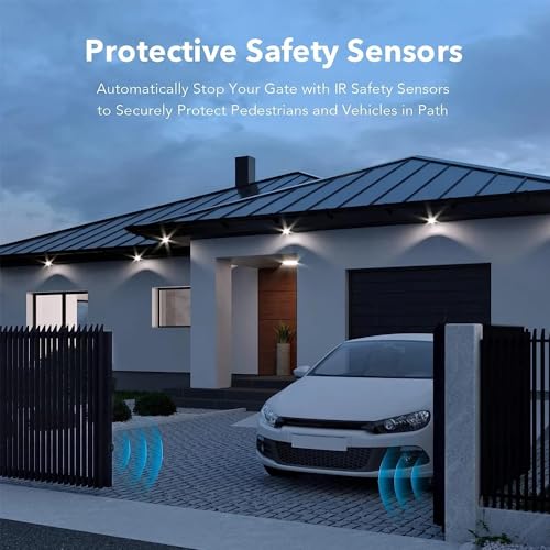 Xenocam Safety Infrared Sensor, Automatic Single Beam Counterpart 12/24v, Waterproof Detector Alarm,1Pair Half Egg 20m, for Home Gate Door Window Security System, (Transmitter and Receiver) Black - Image 4