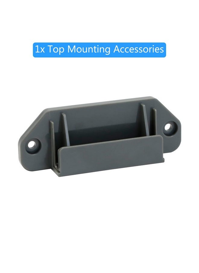 BETERTEK - Retractable Baby Gate Replacement Parts (Gray) Drilling Installation Retractable Gates for Dogs Replacement Hardware Full Set Mesh Baby Gate Hardware Kit Compatible BETERTEK Retractable Gates - Image 1