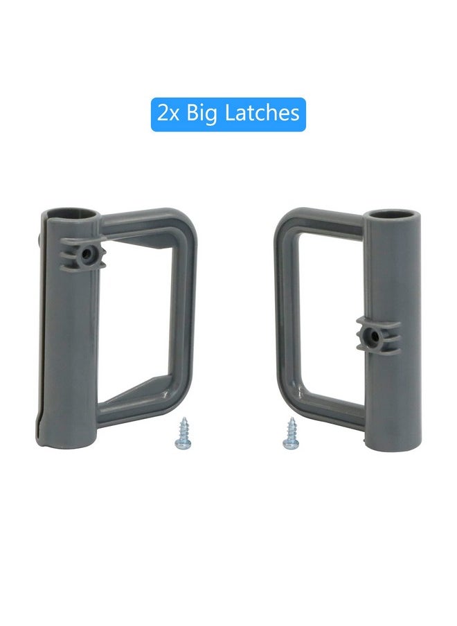 BETERTEK - Retractable Baby Gate Replacement Parts (Gray) Drilling Installation Retractable Gates for Dogs Replacement Hardware Full Set Mesh Baby Gate Hardware Kit Compatible BETERTEK Retractable Gates - Image 1