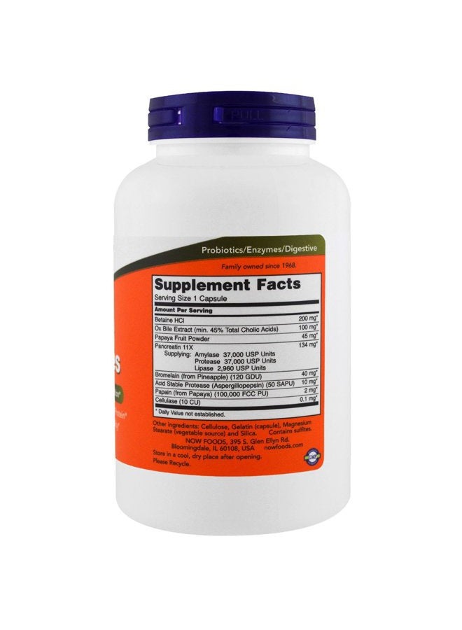 Now Foods Super Enzymes 180 Capsules, 2 Pack - Image 2