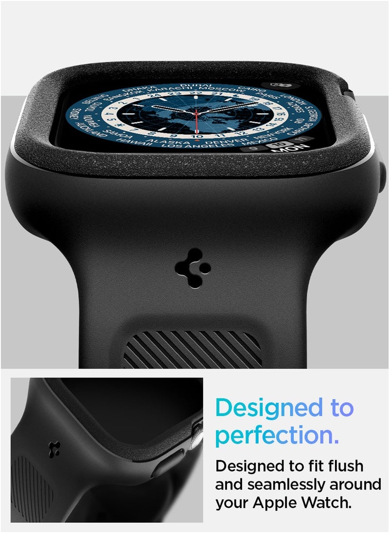 Spigen - Vault Pro for Apple Watch Series 10 (46mm) Case with Band Protective TPU Cover with Strap- Matte Black - Image 1