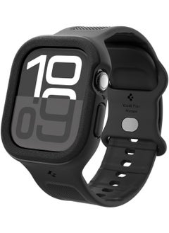 Spigen Vault Pro for Apple Watch Series 10 (46mm) Case with Band Protective TPU Cover with Strap- Matte Black  - Image 1