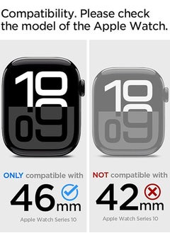 Spigen Vault Pro for Apple Watch Series 10 (46mm) Case with Band Protective TPU Cover with Strap- Matte Black  - Image 2