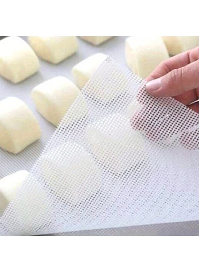 Non Stick Silicone Baking Mat Reusable Steamer Mesh Pad 23 62 Inch Oven Safe 220C - Image 2