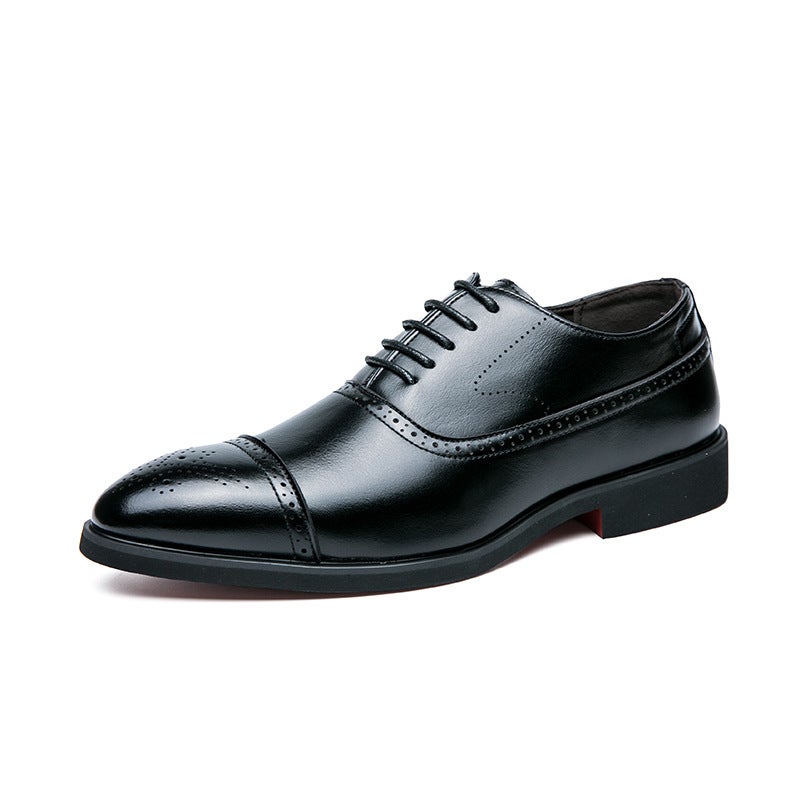 Large Size47 British Leather Shoes Men'S Spring And Autum Groom Suit Wedding Korean Version Genuine Leather - Image 1