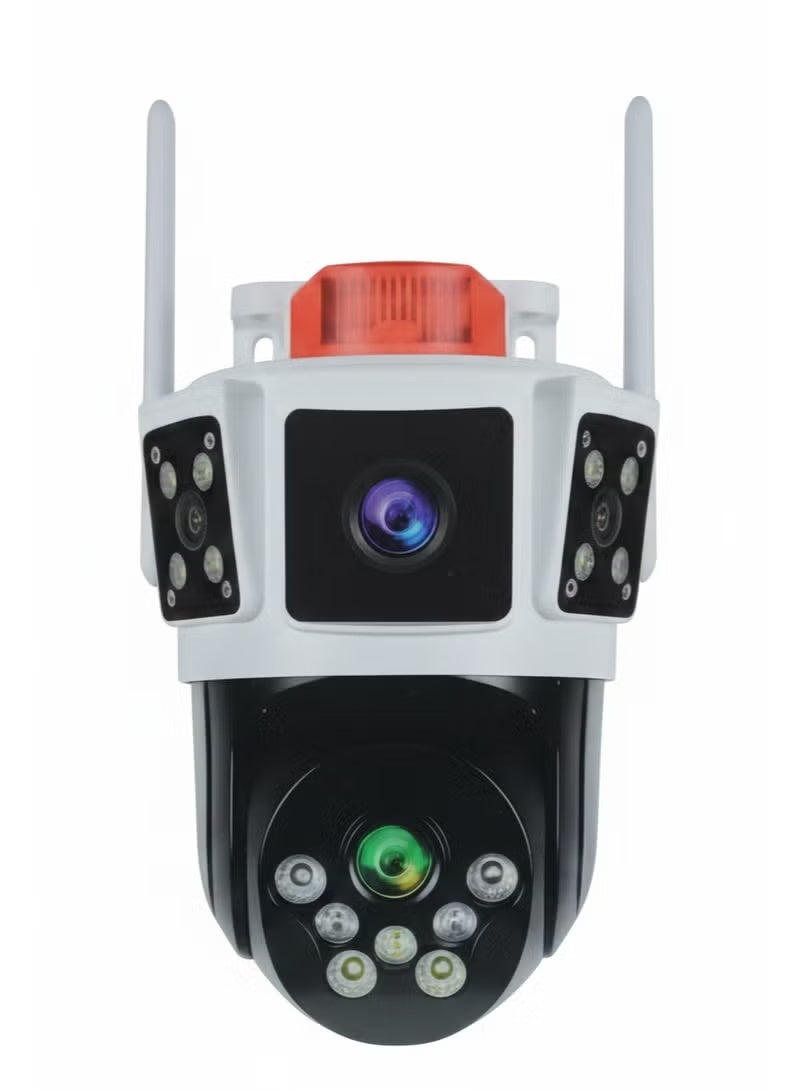 HONTON Wireless Solar Security Camera with 12MP Ultra HD Resolution, Multiple Lenses, 10X Optical Zoom, Night Vision, Motion Detection & Outdoor Weatherproof Design - Image 1