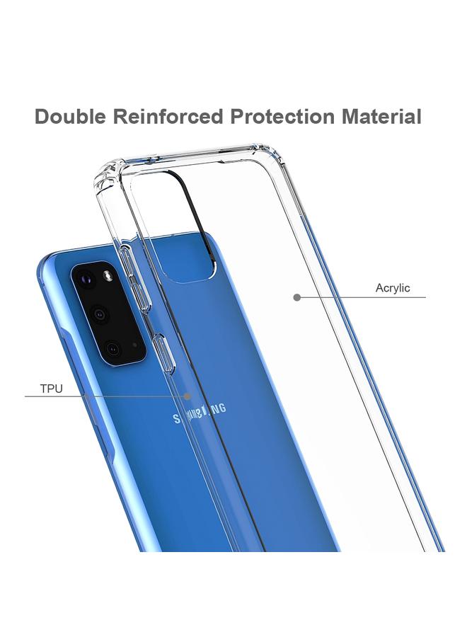 Zaboon Case For Galaxy S20 Shockproof Acrylic Full Coverage Transparent Protective Case - Image 2