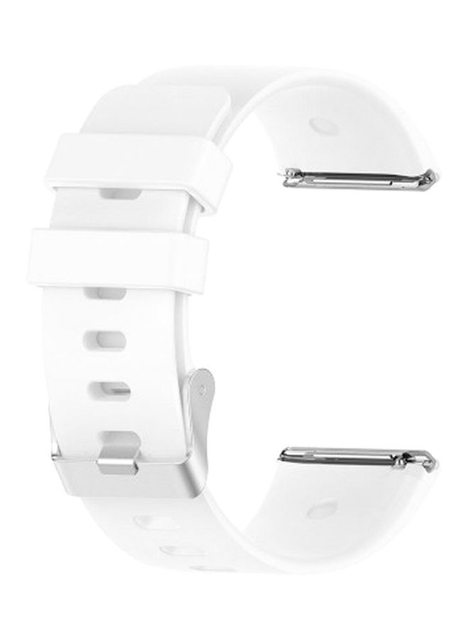 NIBEMINENT Replacement Silicone Band For Fitbit Versa 2 Watch White - Image 4