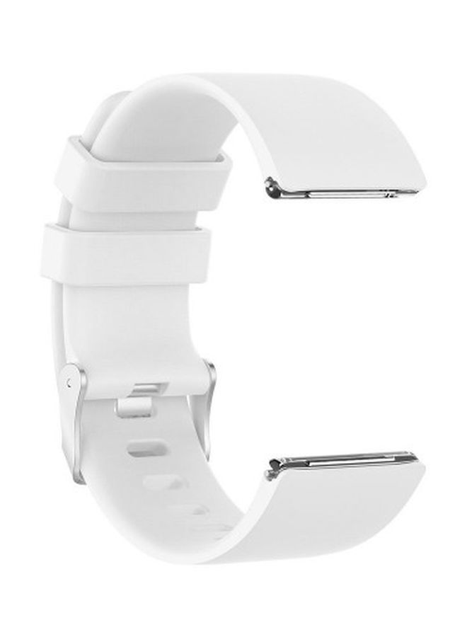 NIBEMINENT Replacement Silicone Band For Fitbit Versa 2 Watch White - Image 1