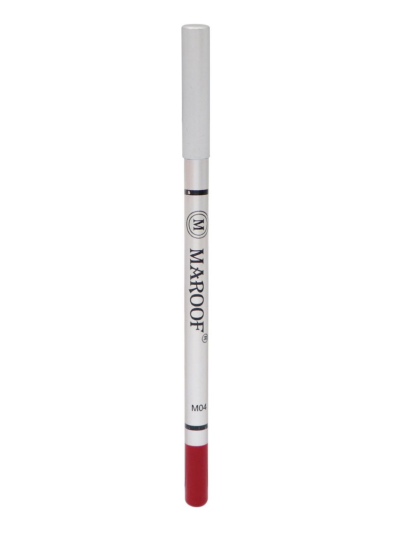 MAROOF Soft Eye and Lip Liner Pencil M04 Rose Red - Image 1