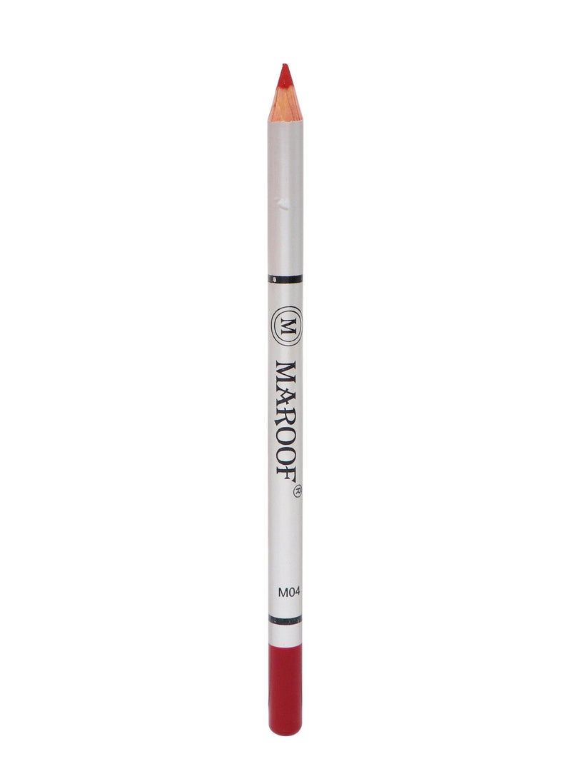 MAROOF Soft Eye and Lip Liner Pencil M04 Rose Red - Image 3